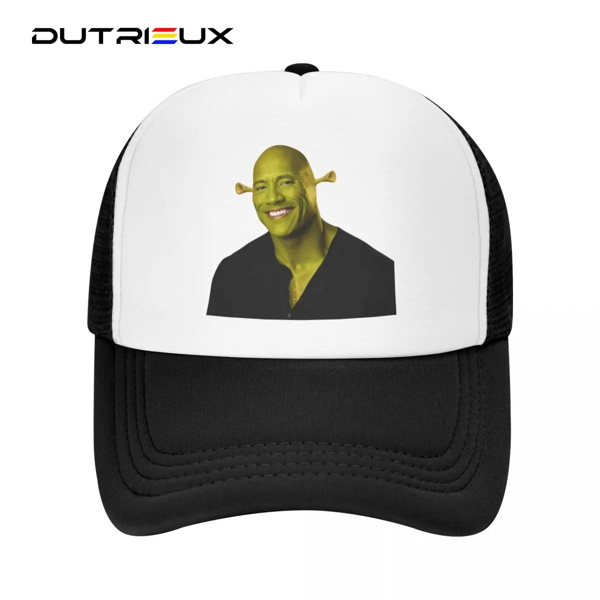 

DUTRIEUX Dwayne The Shrok Johnson Trucker Hat Men Women Custom Unisex The Rock Muscle Man Baseball Cap Outdoor Snapback Caps