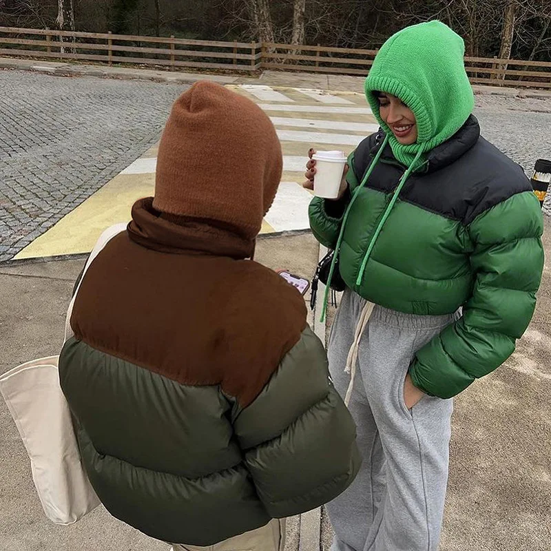 Warm Thick Women's Winter Coats Puffer Down Jacket for Women Parkas Cotton Female Clothing Green Winter Chic Outwear Coat 2023