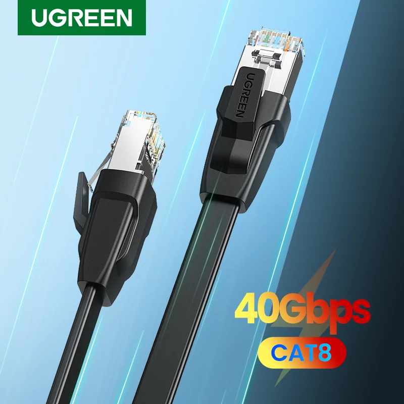 

108 Ugreen Cat8 Ethernet Kabel 40Gbps Rj 45 Netwerkkabel Lan RJ45 Patch Cord Voor PS4 Laptop Pc Ps 4 router Kat 8 Kabel Ethernet