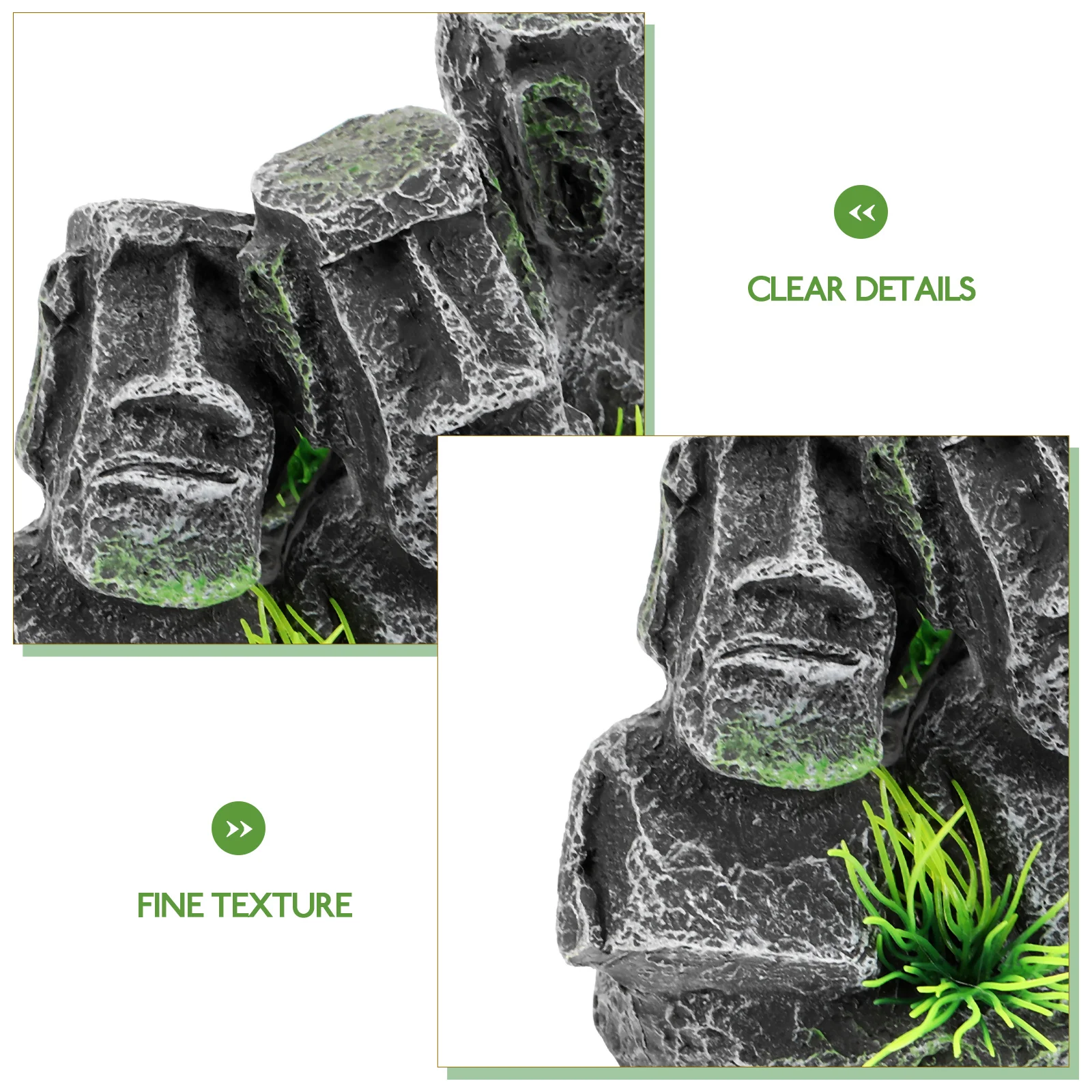 Пасхальный декор для аквариума каменная статуя украшения моаи рыбных