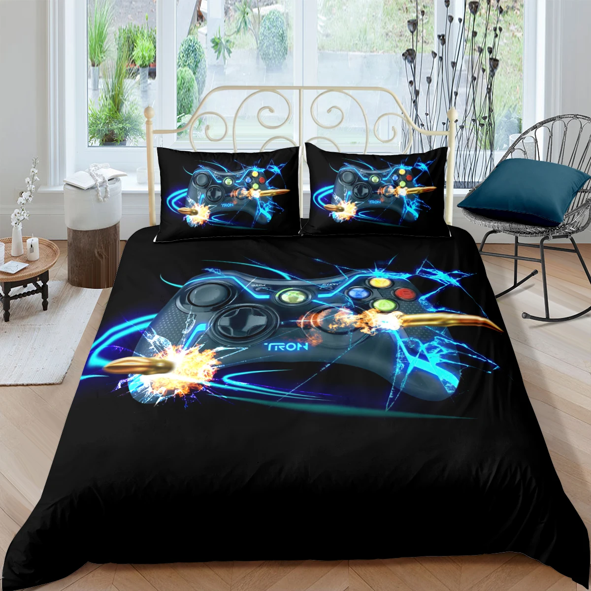 

2/3 Pcs Gamer Duvet Cover Set Cartoon Bedding Kids Boys Girls Bed Game Quilt Covers Soft Home Textiles Decoration Dropshipping