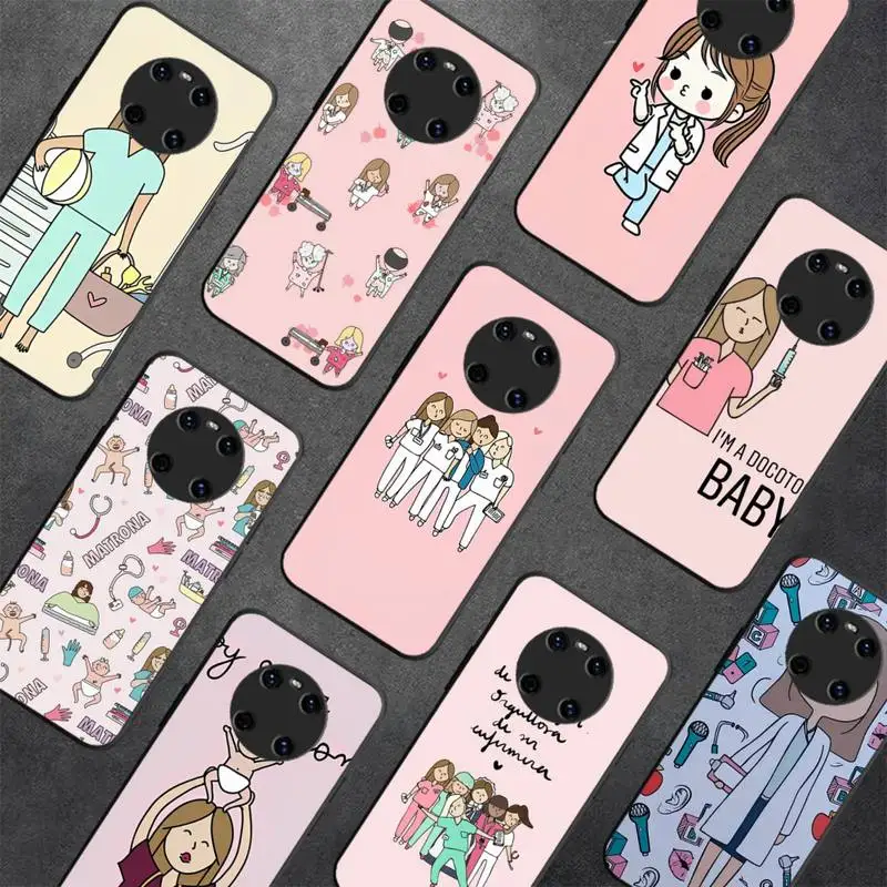 

Doctor Nurse Fun Phone Case for Huawei Y 6 9 7 5 8s prime 2019 2018 enjoy 7 plus