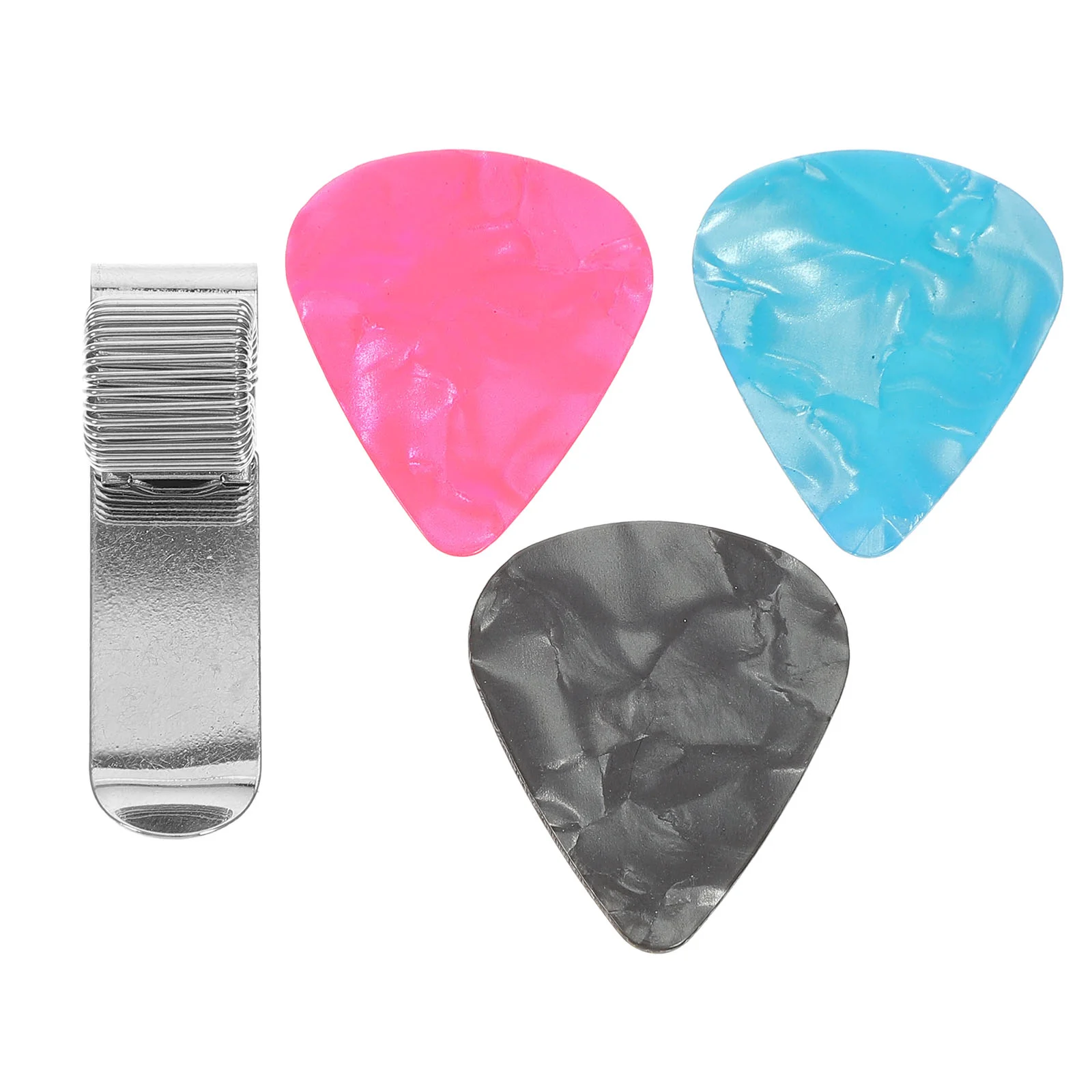 

Guitar Picks Pick Clips Metal Gauge Hoder Accessories Ukulele Graphic Bass Heavy Plectrum Thickness Electric Celluloid Capo