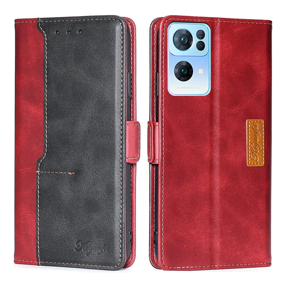 

Чехол для OPPO GT2 Pro 5G A96 Reno 7 SE A55S K9S Realme Q3S Narzo 50A 8i GT Neo2 GT Explorer Master Q3 кожаный чехол-бумажник