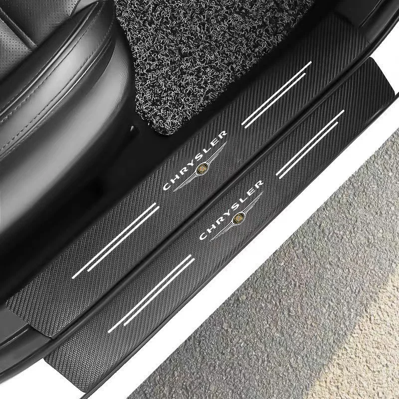

4 шт., защитные наклейки на пороги автомобиля Chrysler 300c 300 200 200c