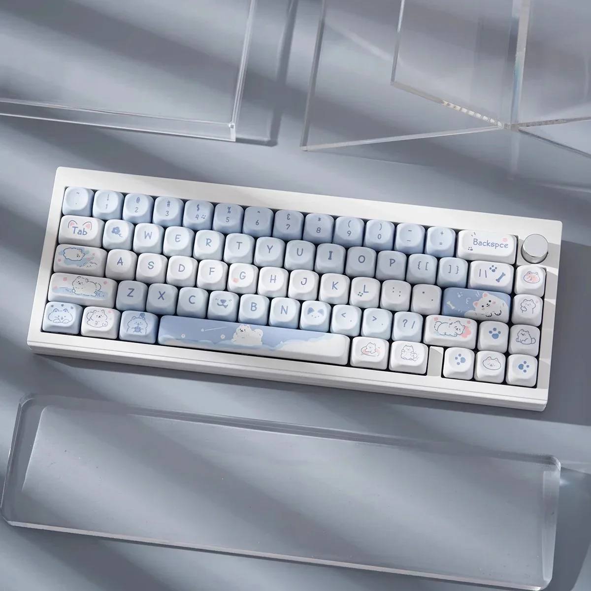 95 клавиш MOA профильные колпачки для мультяшная собака кот тема PBT GMK67 GMK87 61/64/68/84/75/87