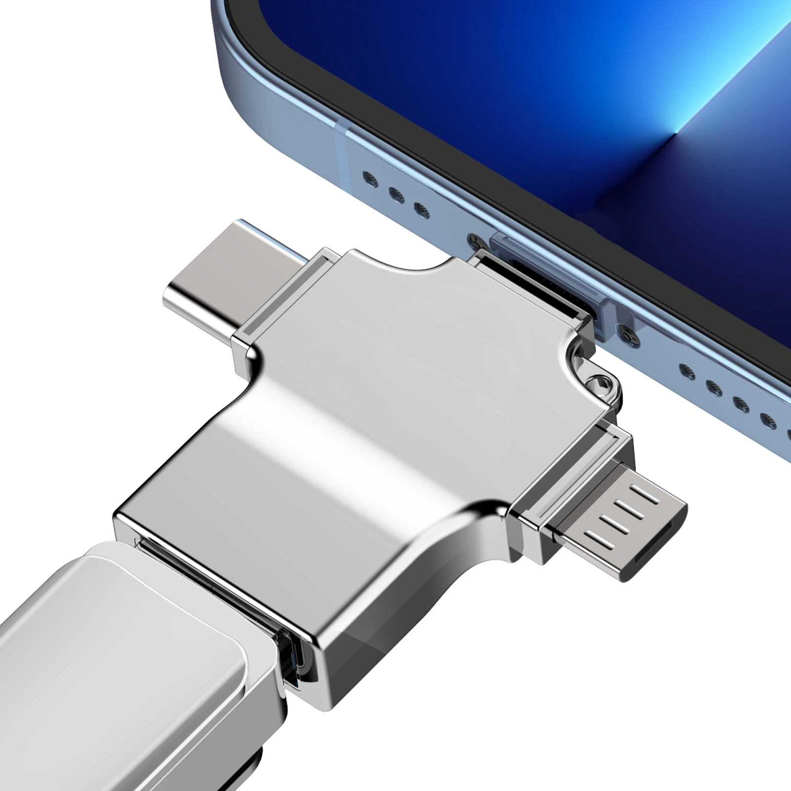 3in1 USB3.0 OTG Adapter For iPhone 12 11 Pro XS Max XR X Female for Data Transmission Converter Type C Micro USB |