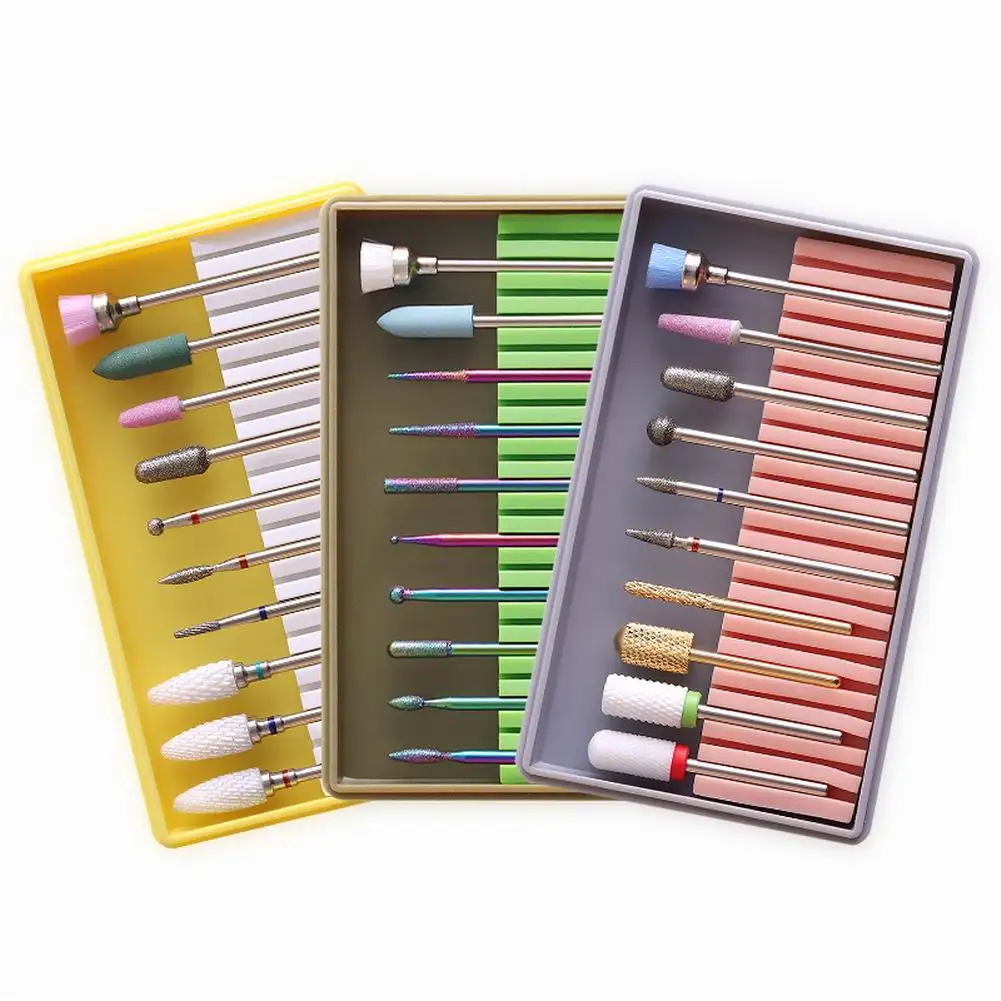 

8 Pcs Nail Polisher Electric Polisher Drill Bit Alloy Tungsten Steel Ceramic Nail Polisher Accessories Remove Gel Nail Remover