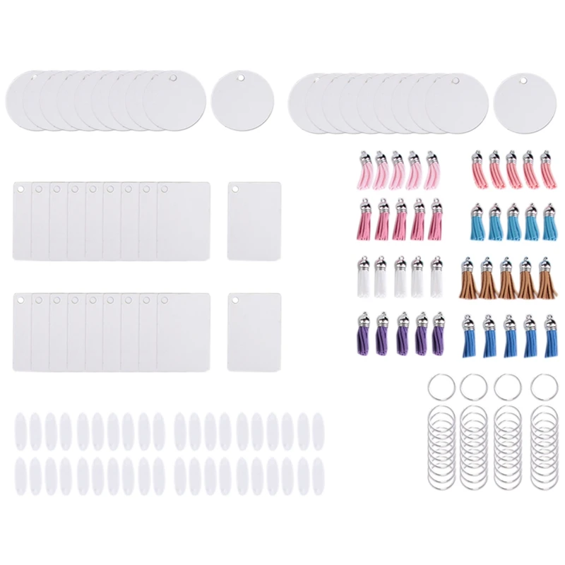 МДФ сублимационные заготовки для брелоков оптом с кольцом ключей двусторонние