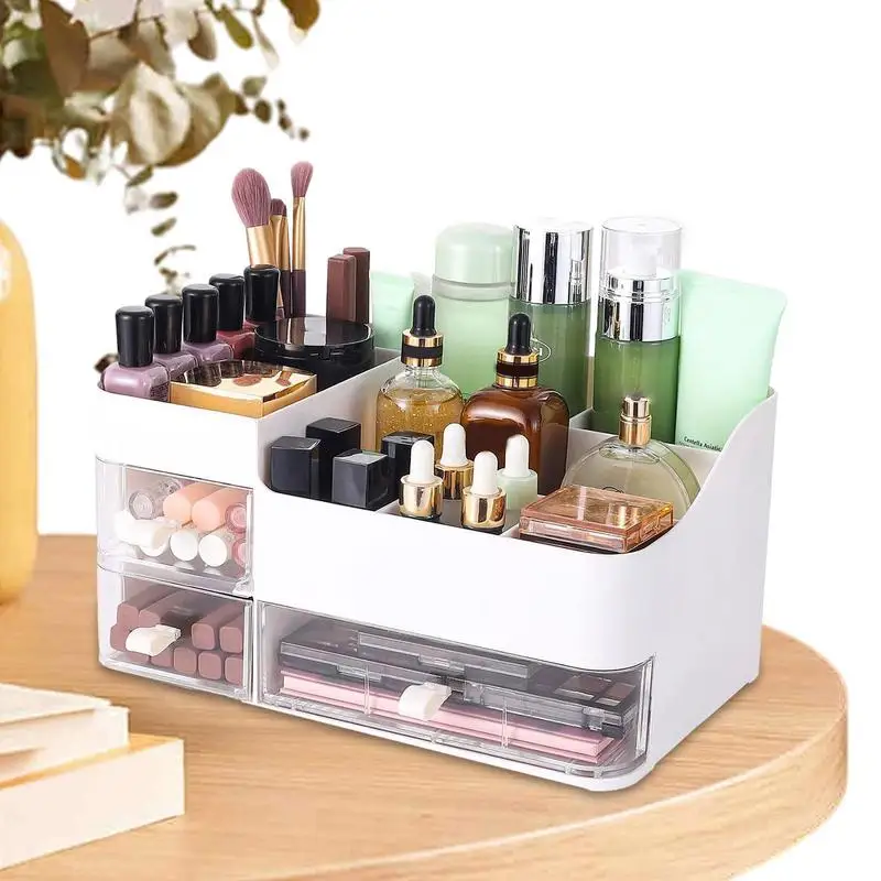 

Cosmetic Storage Drawer Makeup Box Dresser Organizer White Makeup Drawer With Compartment Design For Small Objects Jewelry