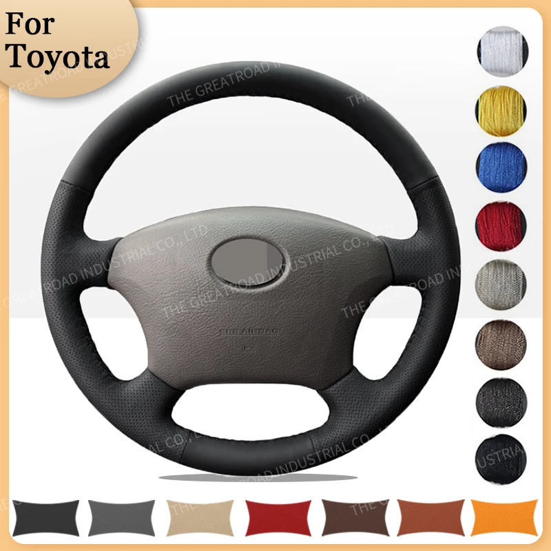 

Чехол на рулевое колесо для Toyota Land Cruiser Prado 120 2004 2005 2006 2007 2008 2009