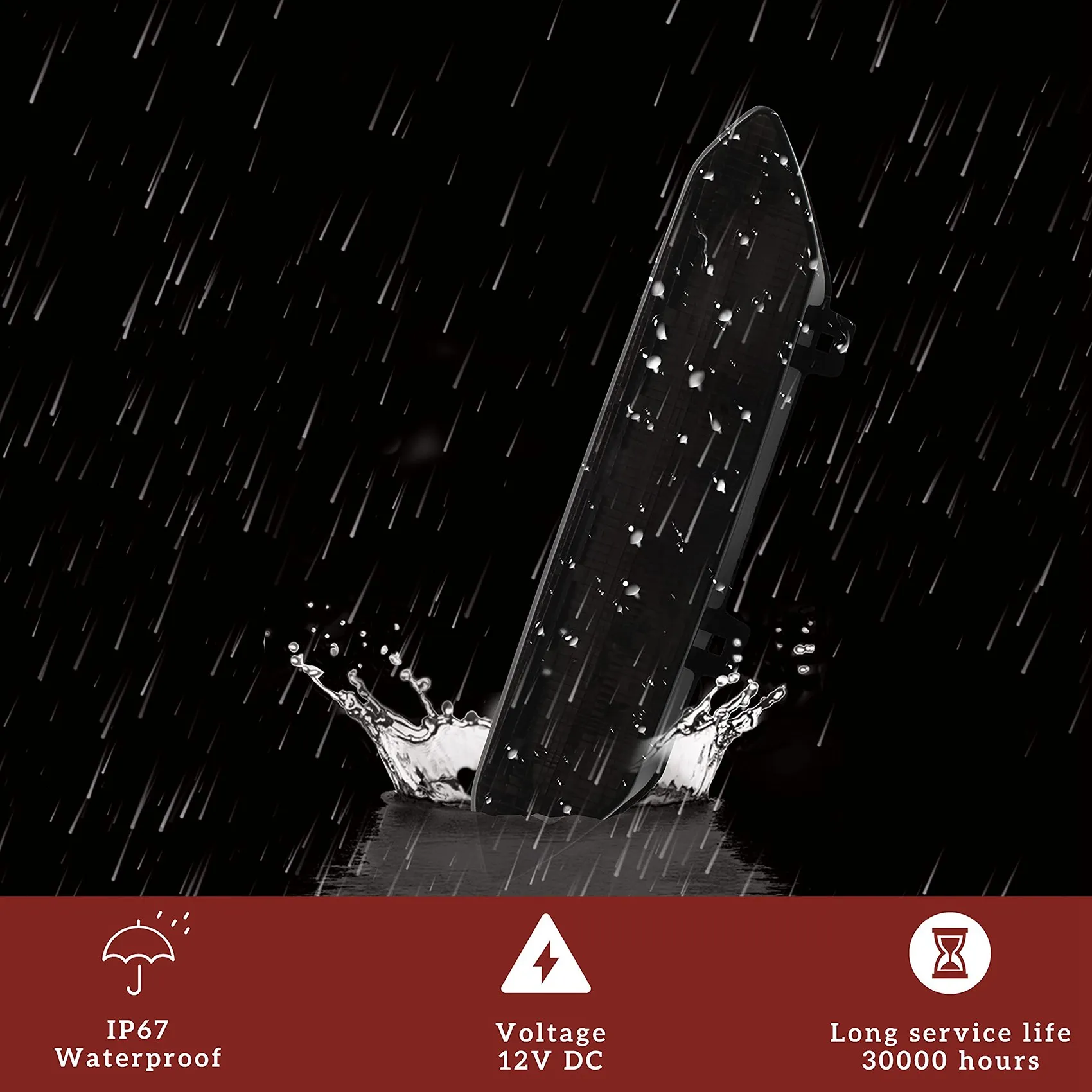 Светодиодный дымчатый черный задний фонарь стоп-сигнал для Yamaha Raptor 700 700R YFZ450R YFZ450X