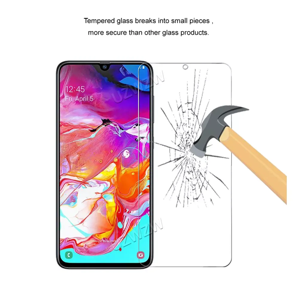 For Samsung Galaxy A70 A70s Tempered Glass Screen Protectors Protective Guard Film HD Clear