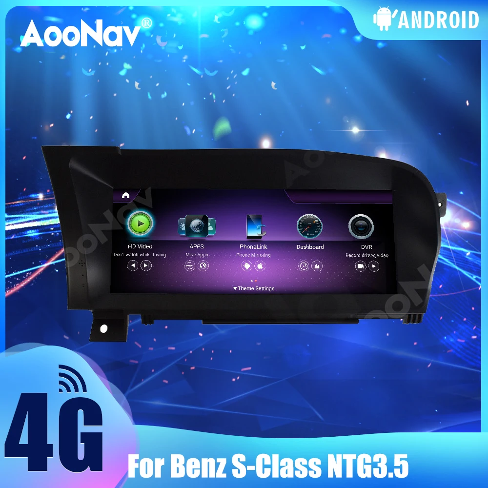 

Android 11.0 10.25 inch Car GPS Navigation For Mercedes Benz S Class NTG 3.5 2005-2013 Multimedia Radio Stereo Audio Video