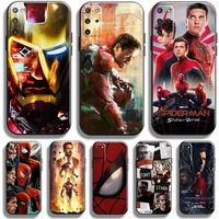 avengers iron man spiderman phone case for samsung galaxy s22 s21 s20 plus ultra 5g case for samsung s21 s20 fe funda coque