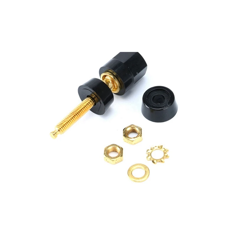 

20Pcs/Lot Gold Plated Banana Binding Post Large Current Amplifier 4Mm Banana Plug Jack Socket Speaker Terminal 10 Pairs