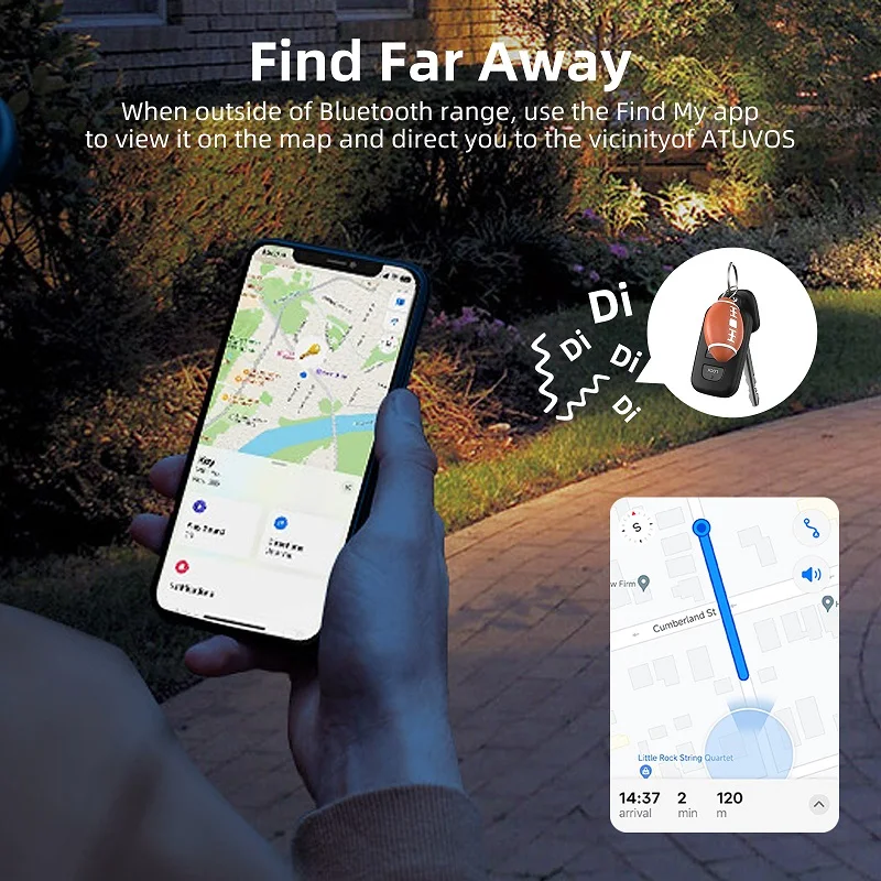 Умный Bluetooth-трекер с Apple Find My (только для iOS) ярлык отслеживания GPS подходит багажа