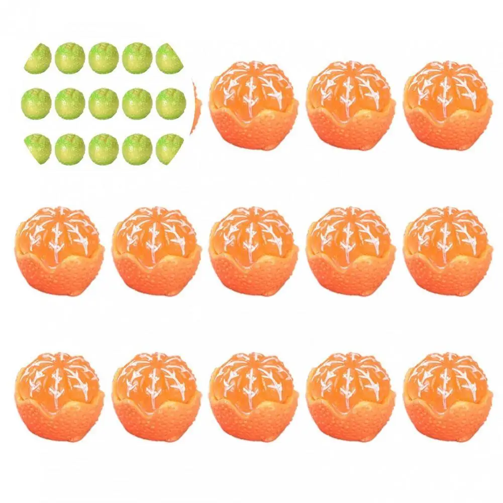

15Pcs Cute Fruit Ornament High Simulation Vibrant Color Fruit Figurine Three-dimensional Miniature Fruit