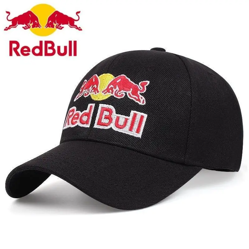 Классическая бейсбольная кепка Black Red Bull Racing Hat Мужская и женская спортивная шляпа