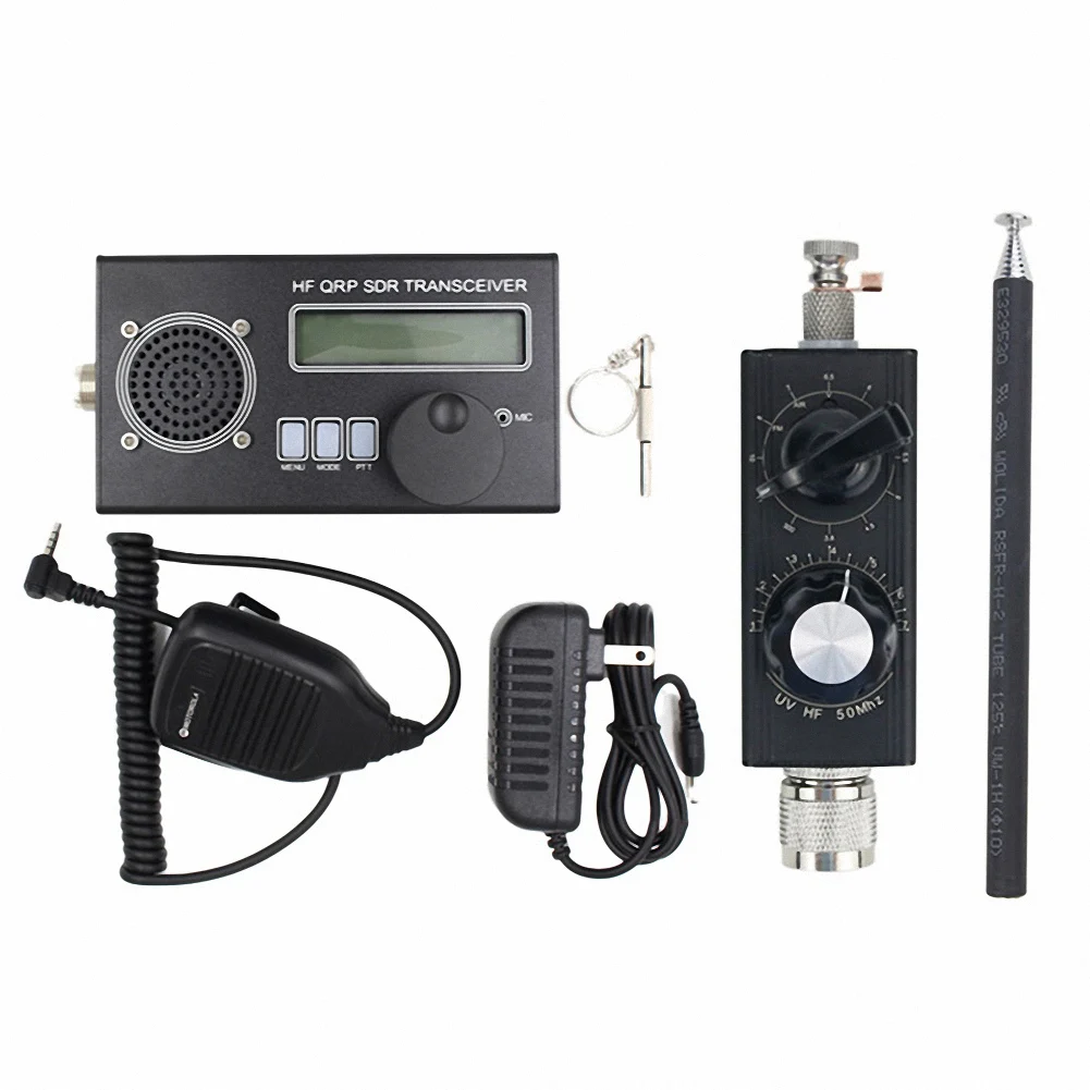 

USDX QRP Shortwave Radio Transceiver+Mini-ANT 20W QRP Full Band HF Antenna 8 Band SSB/ QRP Transceiver US Plug
