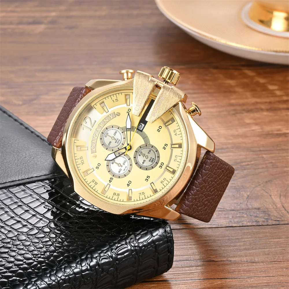 Мужские кварцевые часы CAGARNY 6839