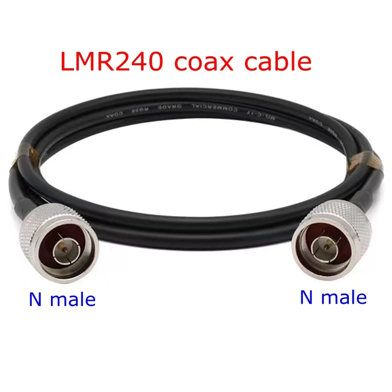 Купи LMR240 50-4 Coax Cable L16 N Male Female To N Male Female Connector Crimp for LMR-240 Pigtail Jumper 4G 5G LTE Extension Cord RF за 681 рублей в магазине AliExpress