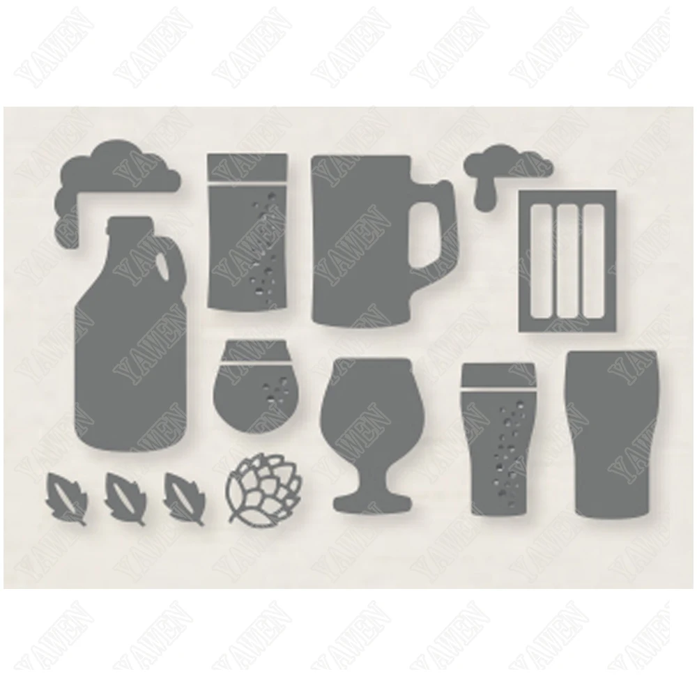 

Wine Glass Metal Cutting Dies And Stamps Scrapbook Diary Decoration Embossing Cut Dies Template Diy Greeting Card Handmade
