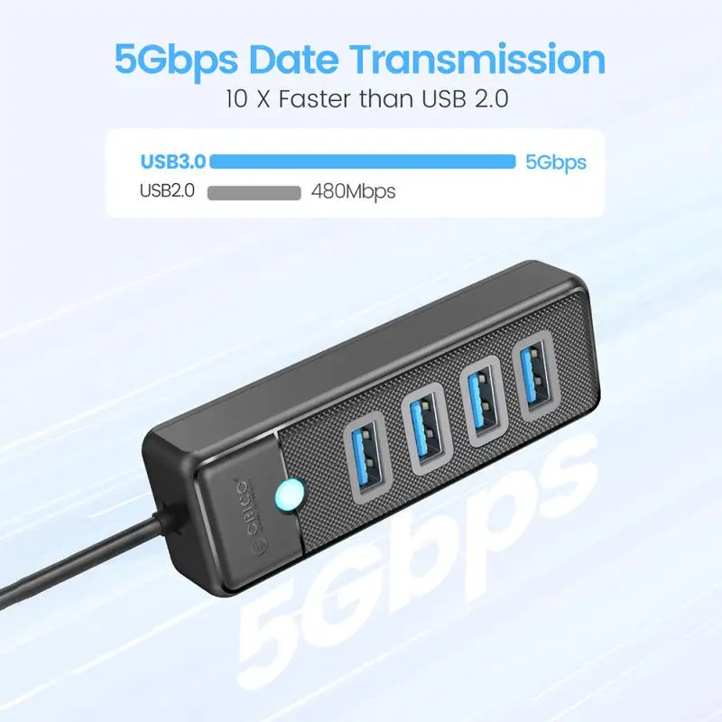 

Usb-концентратор с 4 портами, 5 Гбит/с