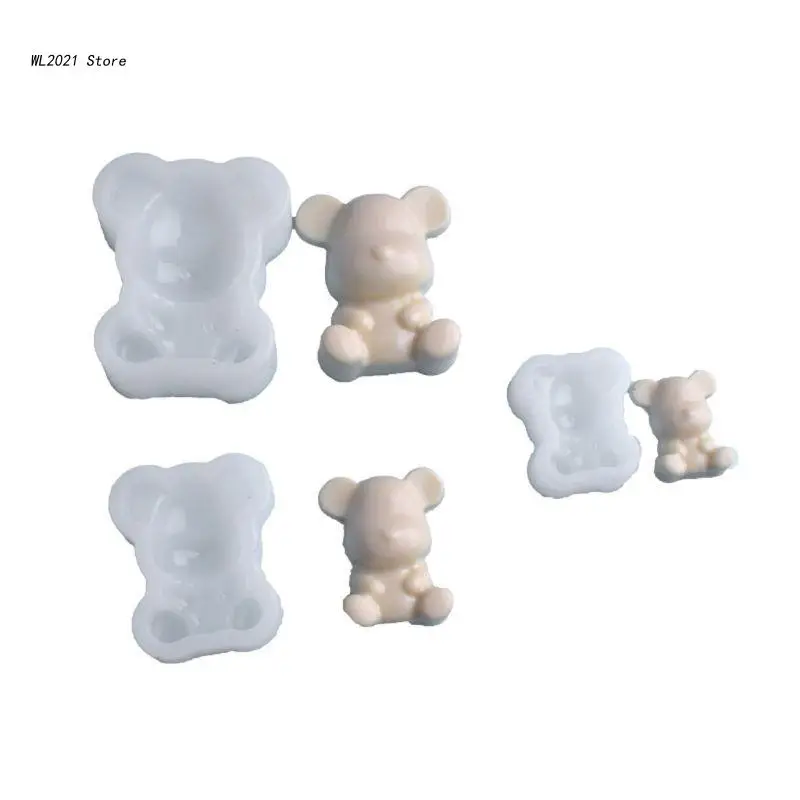 

3 шт., форма для подвесок в виде медведя из смолы