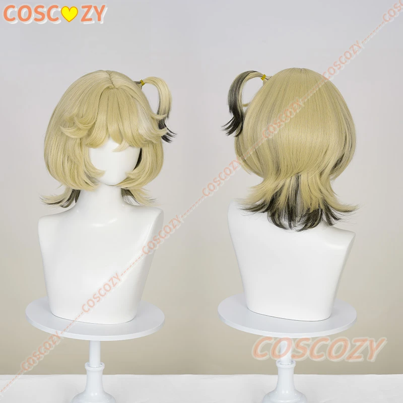 Game Identity V Tracy Reznik Lock Core Косплей Парик Механик Блондинка Черные Короткие Волосы