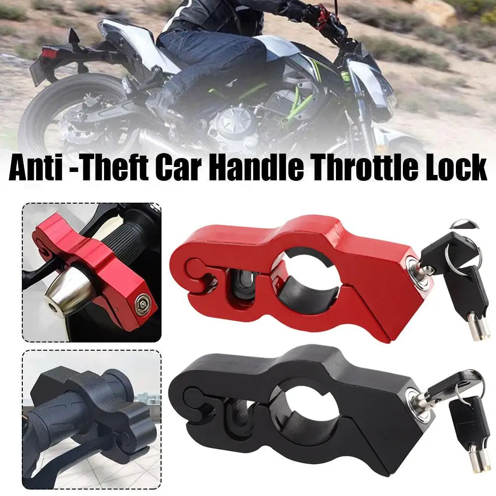 

Motorcycle Grip Lock Anti-theft Handlebar Lock CNC Handlebar Bikes Aluminum Electric Locking Dirt Safety Vehicle Q4I7
