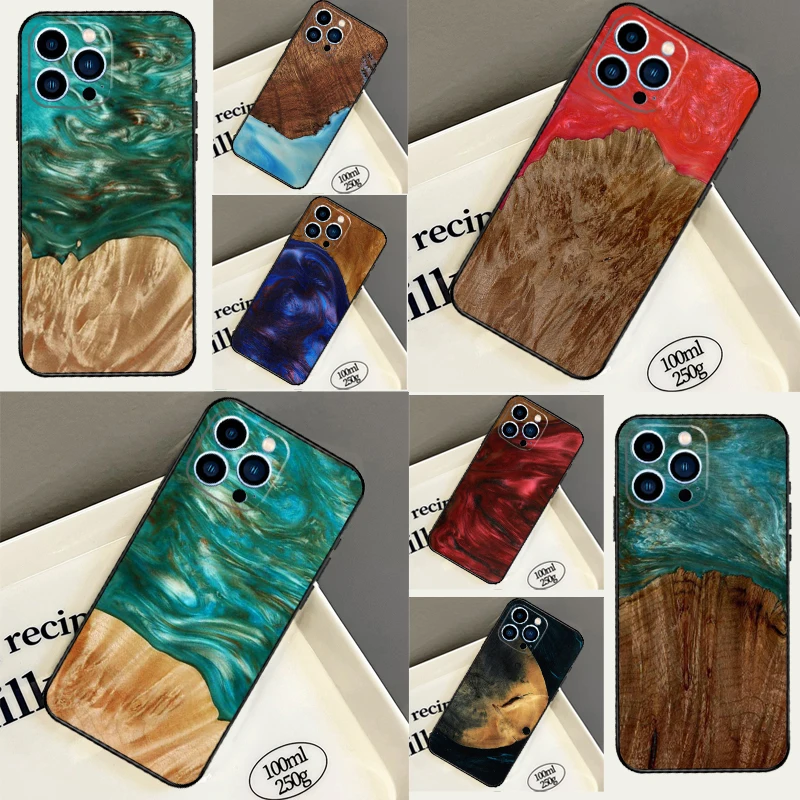 Фото Защитный чехол из дерева и смолы для Huawei Nova Y73 Y90 Y70 Y72 Y61 Y91 7i 8i 11i 12i 12s 9 10 SE P30 P40 Lite P60 Pro №1