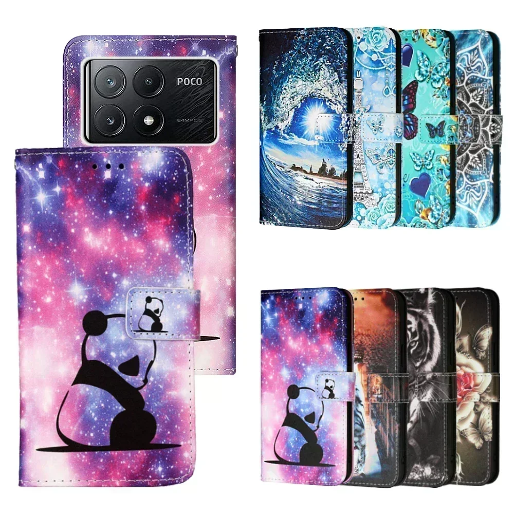 Кожаный флип-чехол для Moto G35 G45 G55 G85 G04 G04S G14 G24 G34 G54 G84 Edge 50 Neo Ultra милый чехол-бумажник