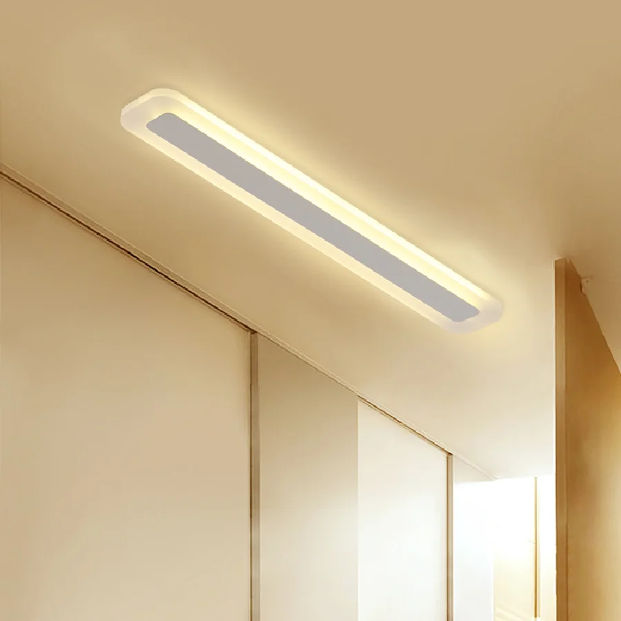 

LED Flush Mount Ceiling lights Long rectangle Acrylic Lampshades entry ceiling lights Bedroom Kitchen Kids ceiling light