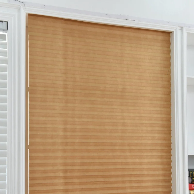 Non-woven Fabric Window Curtains Blinds Shades Pleated Zebra Roller Blackout Curtain for Bedroom Living Room Balcony Privacy |