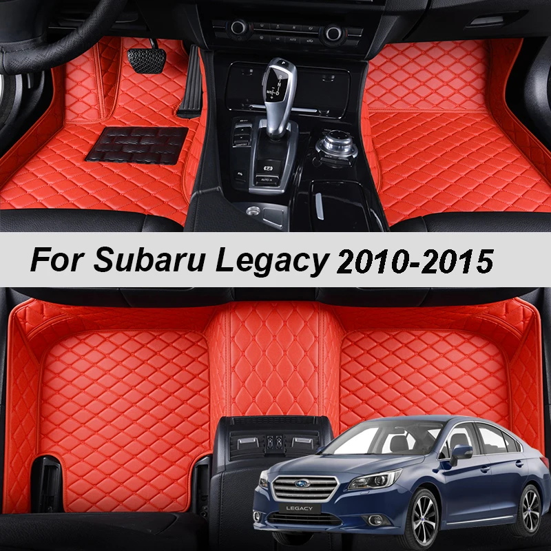 

Custom Made Leather Auto Car Floor Mats For Subaru Legacy 2010 2011 2012 2013 2014 2015 Carpets Rugs Foot Pads Accessories