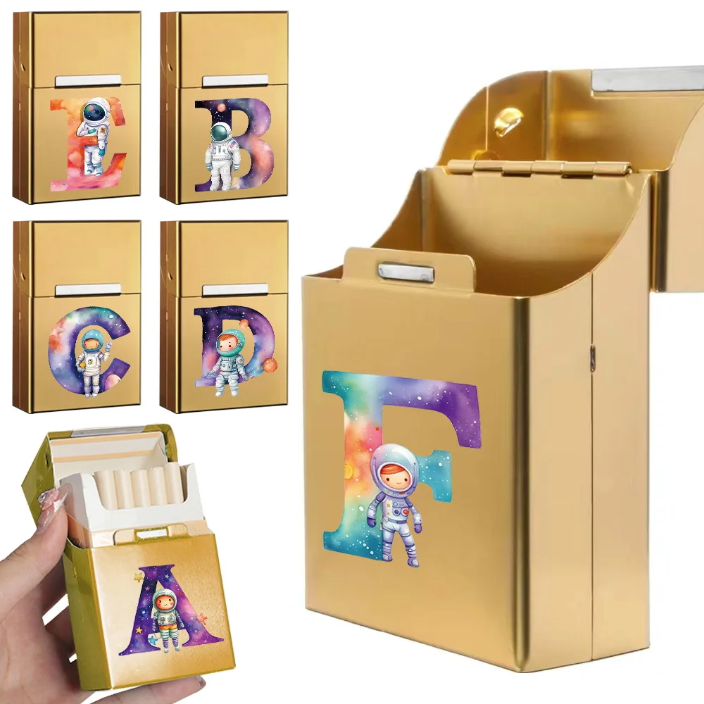 Металлическая коробка для сигарет, портативный флип-чехол для сигарет ...