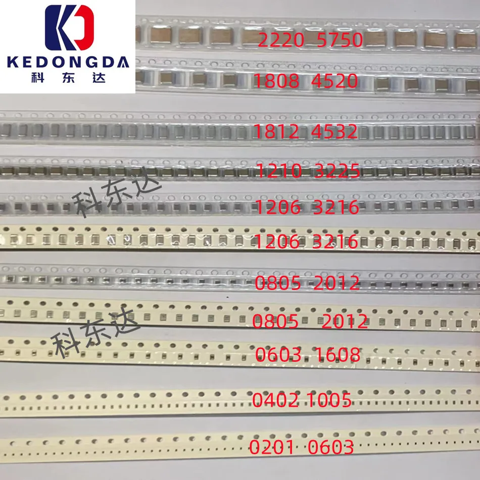

100PCS 100nF X7R error 10% 50V 0805 0.1UF 104 1pF ~ 47uF SMD thick film chip multilayer ceramic capacitors