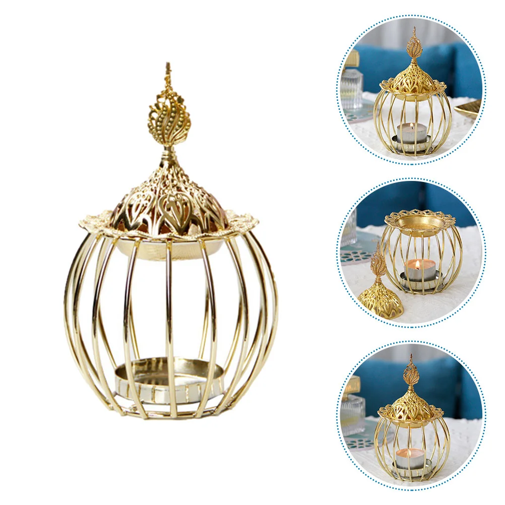 

Iron Burner Censer Aroma Tray Desktop Furnace Decor Base Middle East Stove Holder