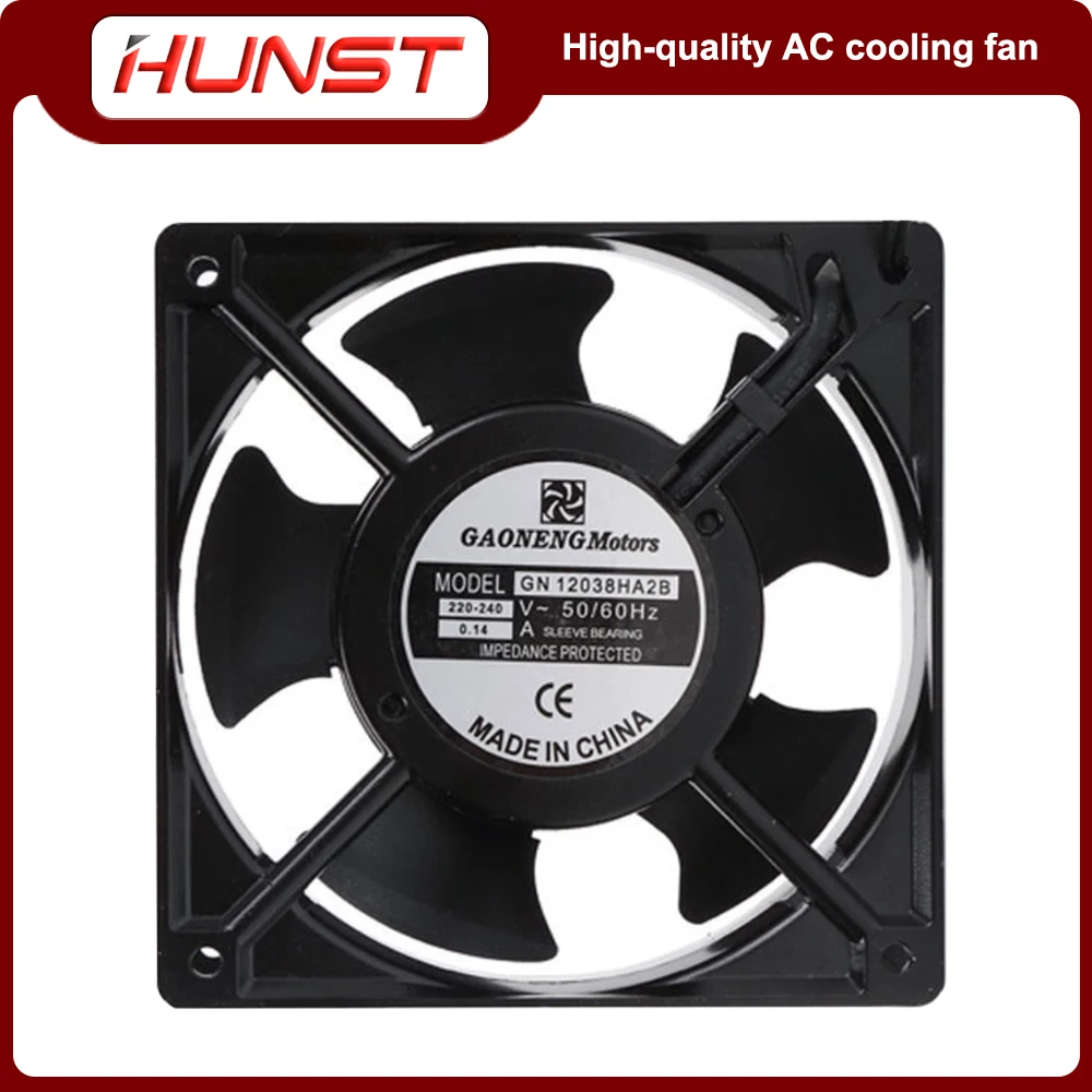 Hunst High Quality Cooling Fan Metal Aluminum Frame GN12038HA 120*120*38MM GN8025HA 80*80*25MM 110/220V AC 0.14/0.07A enlarge