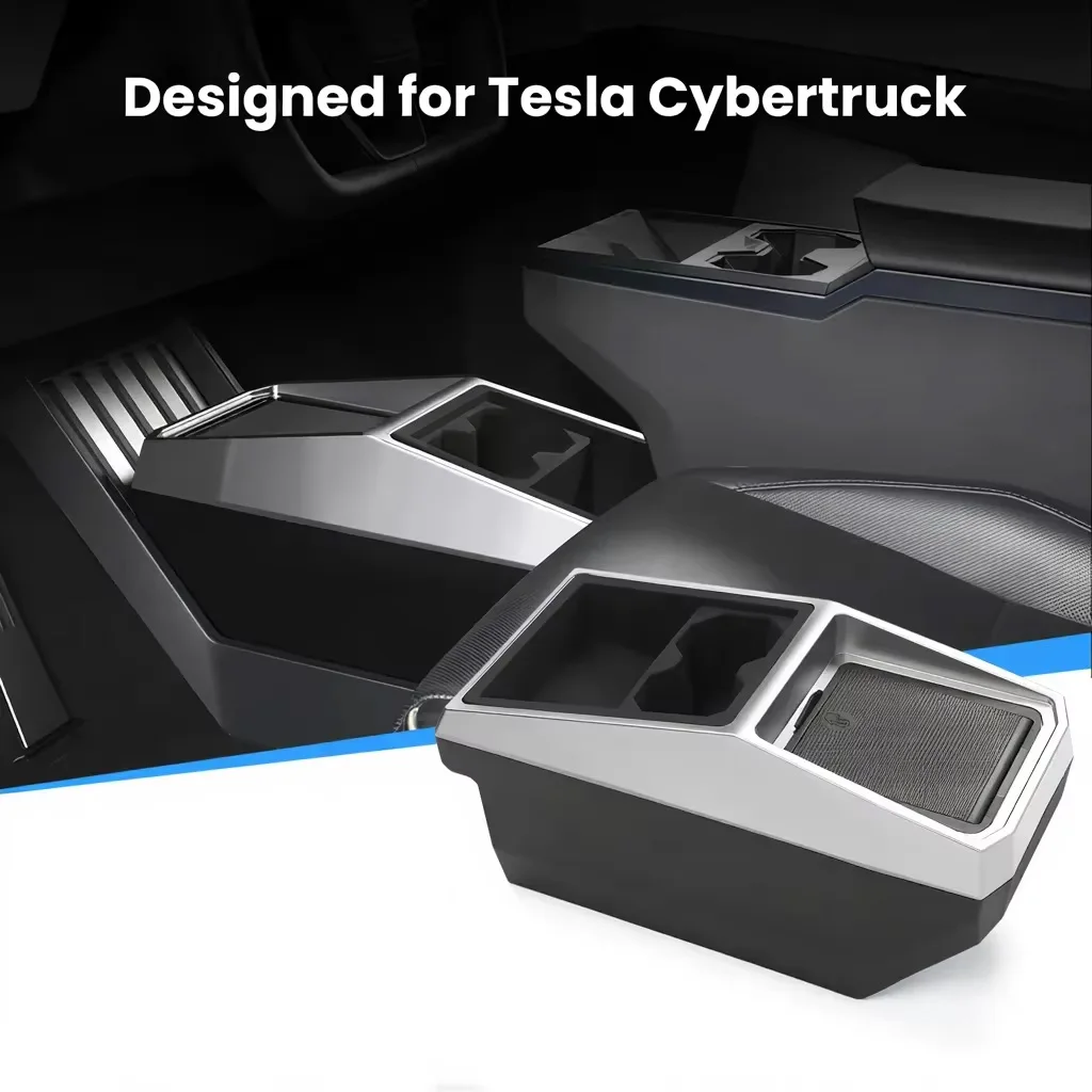 Центральный ящик для хранения прохода EVSTUDIO для Tesla Cybertruck, аксессуары для интерьера автомобиля, нижняя центральная консоль, большая емкость для хранения (art.: 3920d2c06d280) - 3920d2c06d280