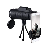 40x60 mini pocket monocular scope zoom telescope handy optics scope for outdoor camping hiking traveling hunting clip tripod