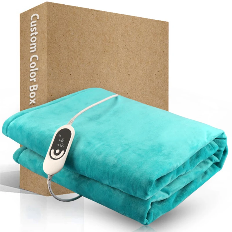 

Removable Washable Winter New Heating Blanket with 6 Heating Levels Microfiber Fabric Electric Heated Throw Blanket Bed Warmer
