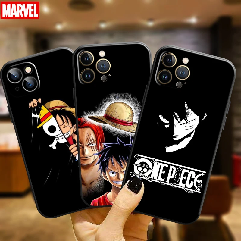 

One Piece Luffy Logo For Apple iPhone 11 12 13 Pro Max 12 13 Mini X XR XS Max SE 6 6S 7 8 Plus Phone Case Funda Carcasa
