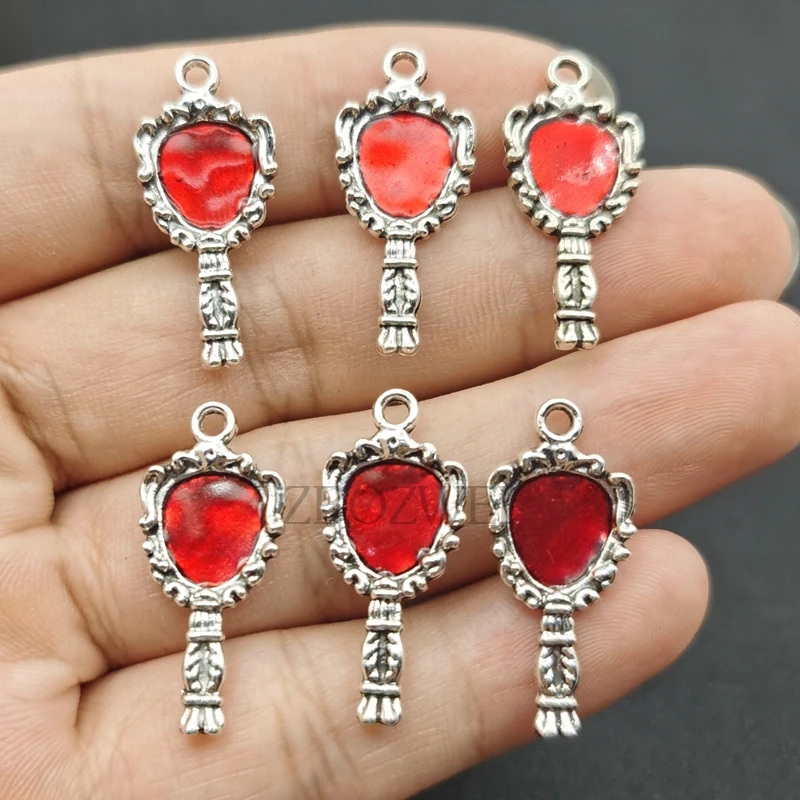 100 шт./партия Капающих волшебных зеркал, подвесных зеркал, сделай сам, эстетические аксессуары, ручная работа, 29x12 мм