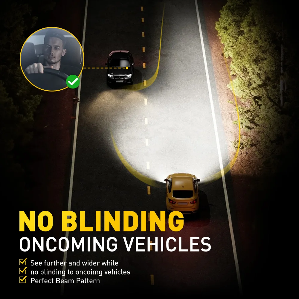 2 шт. беспроводные лампы для автомобильных фар H7 6500 К