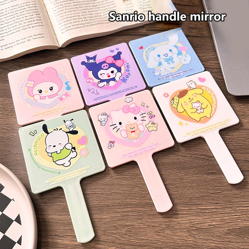Портативное женское зеркало для макияжа с героями мультфильмов Sanrio милое