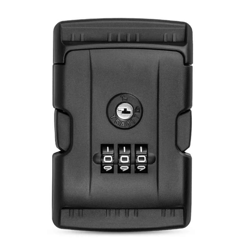

Travel Safety Insert Buckle Lock Black Backpack Padlock Plastic Customs Code Lock Anti-theft Password Lock for Suitcase Luggage