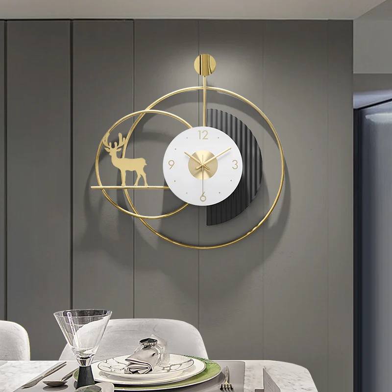

Nordic Creative Wall Clock Modern Design Simple Art Luxury Silent Digital Wall Clock Living Room Reloj De Pared Home Decor 50