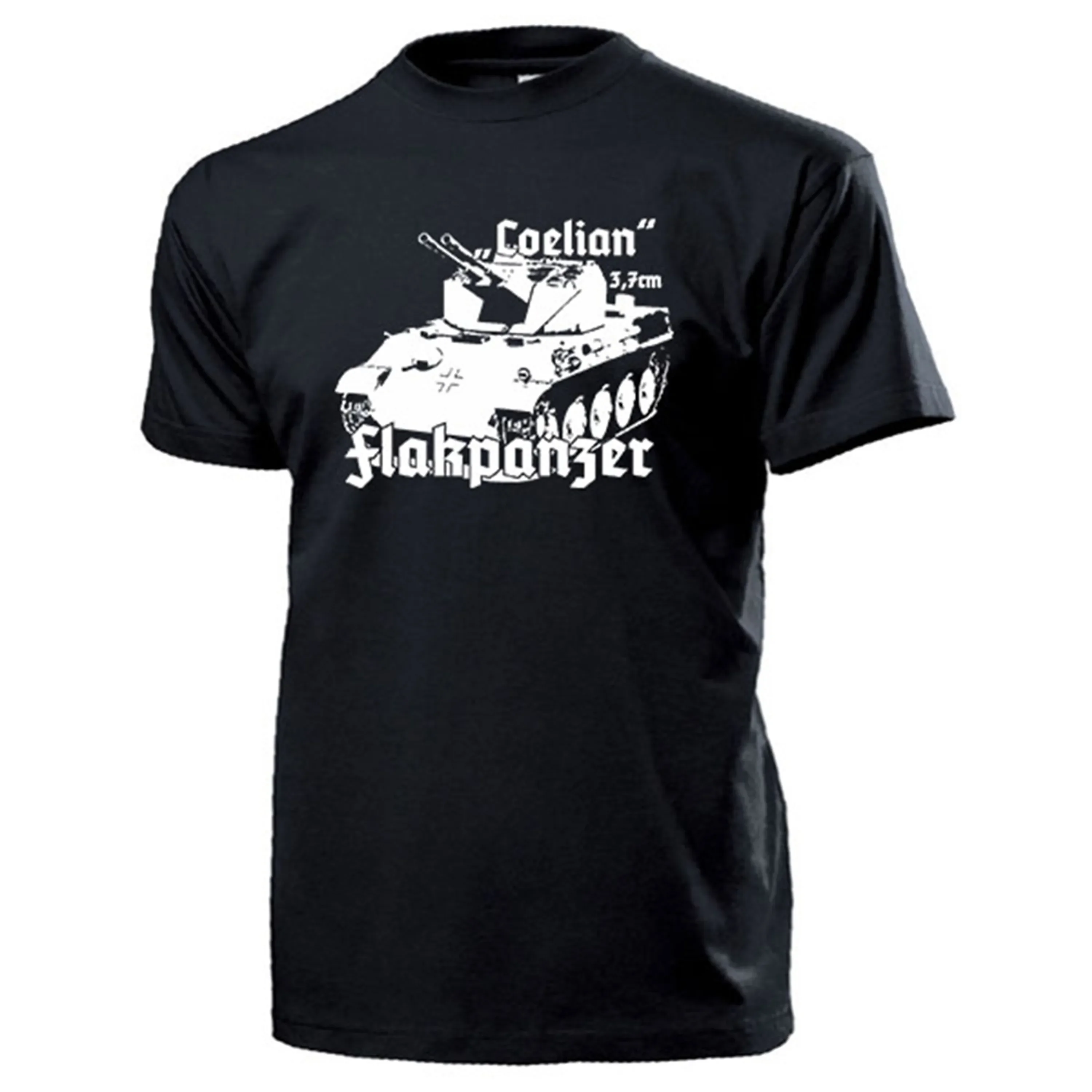 Футболка Flakpanzer Coelian 3 7 см Flak Pantherrxta Luftschlacht Panzer. Летняя хлопковая мужская футболка с